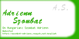 adrienn szombat business card